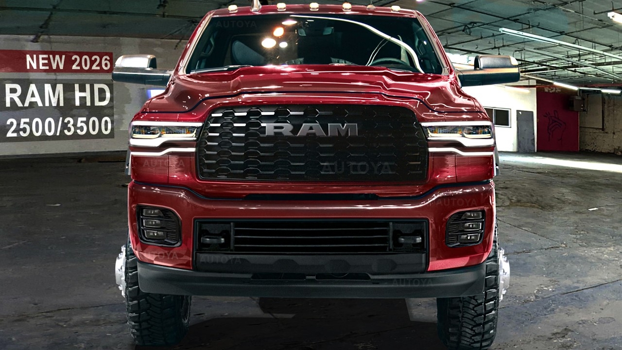 2026 Ram HD 7 2L ZF Trucks Get Unofficially Rendered With Ritzy Colors 