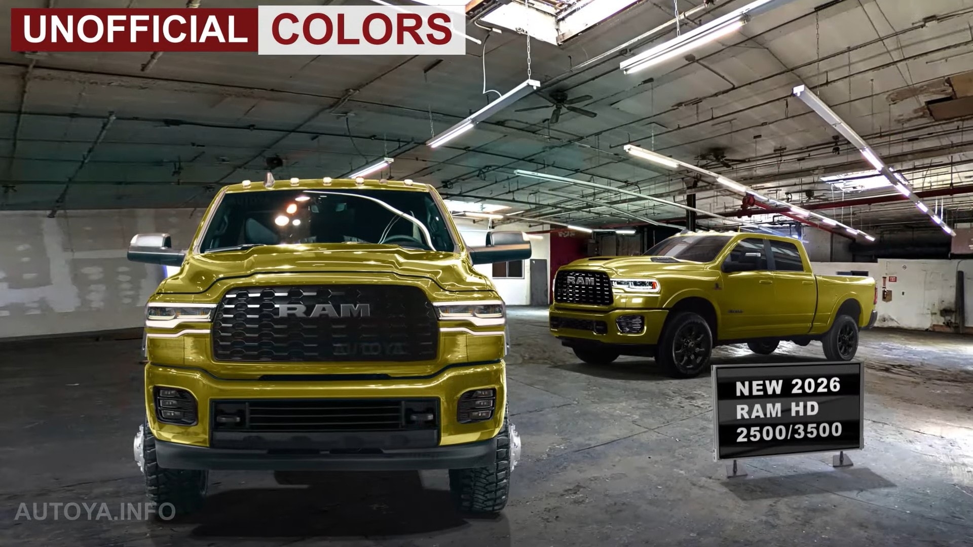 2026 Ram HD 7 2L ZF Trucks Get Unofficially Rendered With Ritzy Colors 