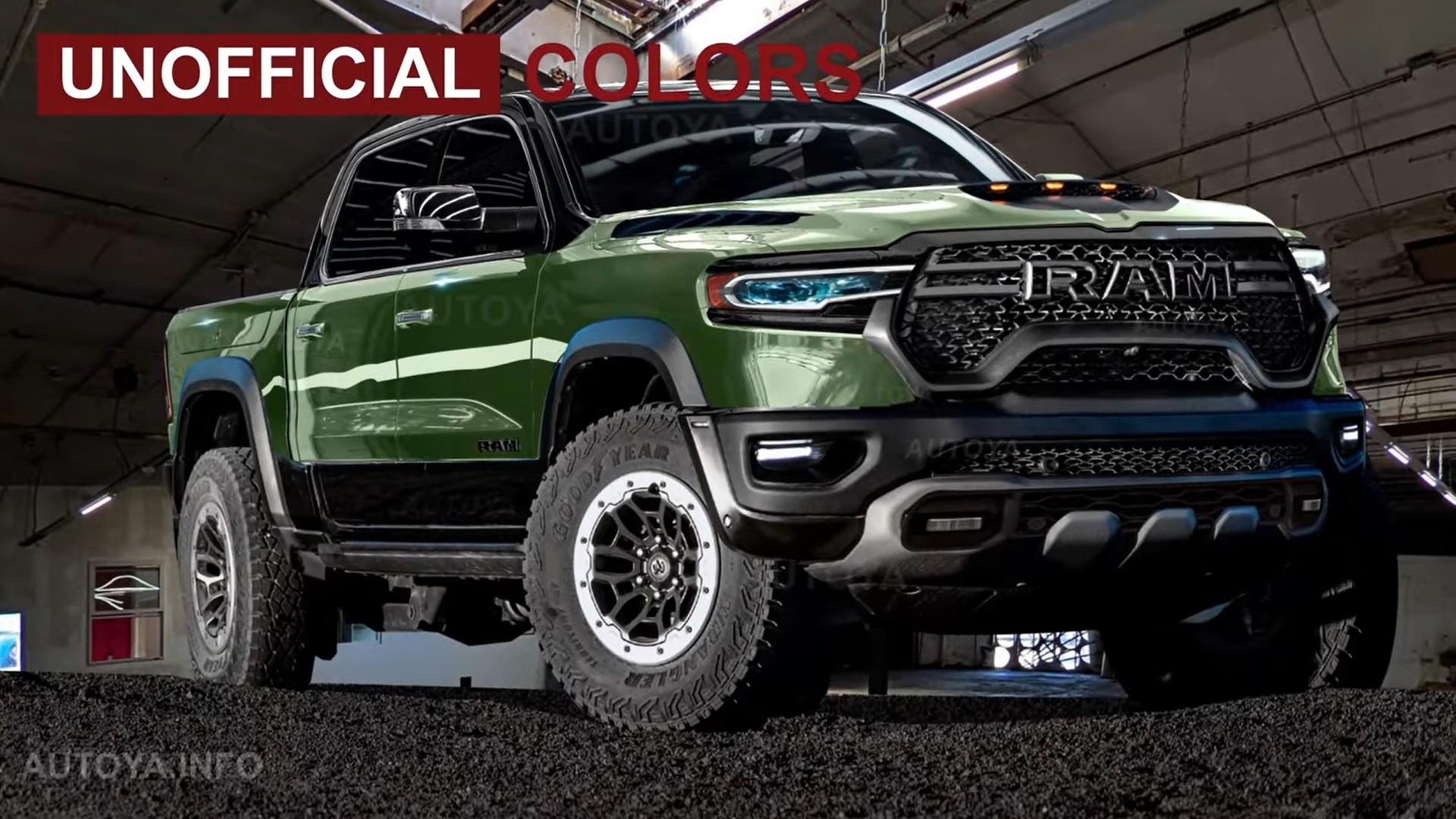 Virtually Refreshed 2025 Or 2026 Ram 1500 TRX Flaunts 800 HP In Plug 